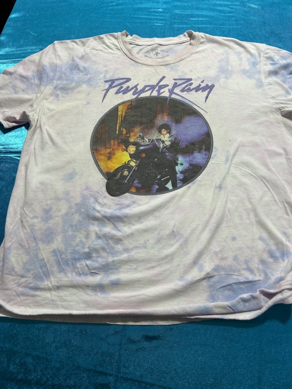 Unbranded Light Purple Tie-Dye 'Purple Rain' Short Sleeve Graphic Tee